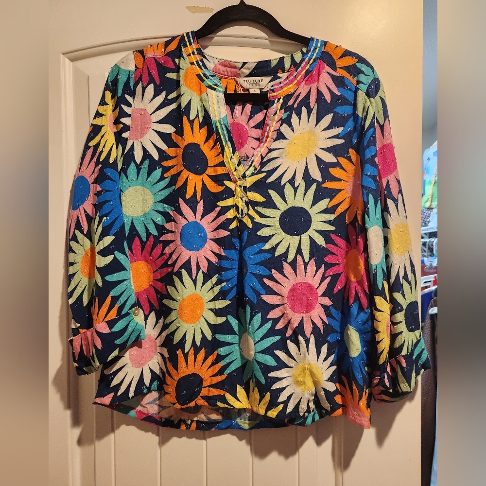 Tru Luxe Jeans Blouse